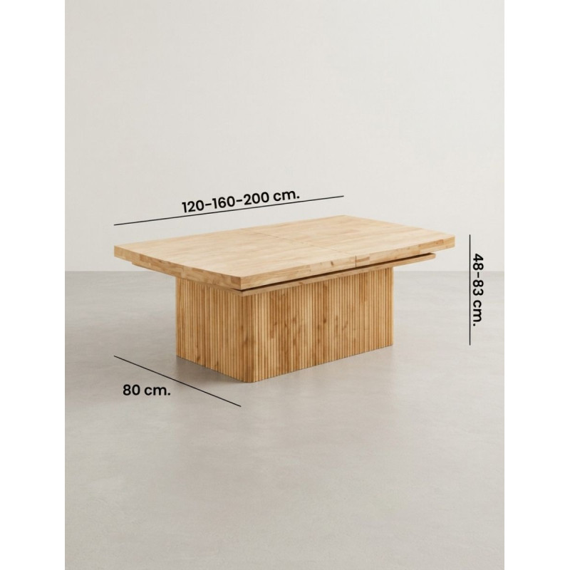 Mesa Auxiliar Michelle Extensible y Elevable - Montiel