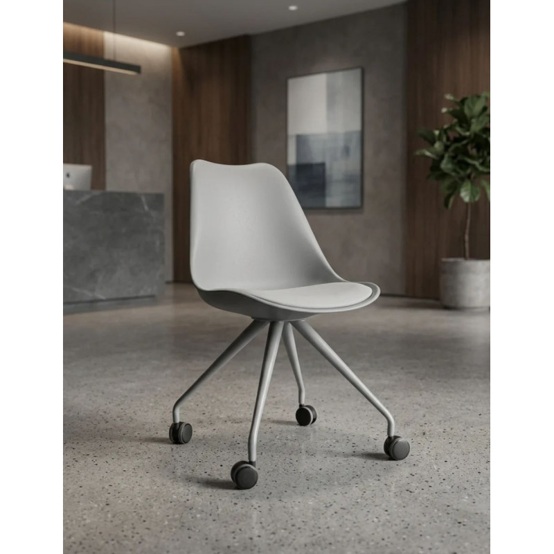 Silla Giratoria Monocarcasa Gris MM1909 - Montiel