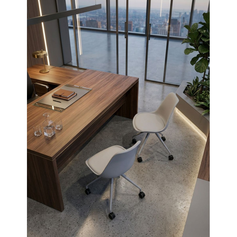 Silla Giratoria MM1909 Estructura Gris Sin Brazos de Montiel