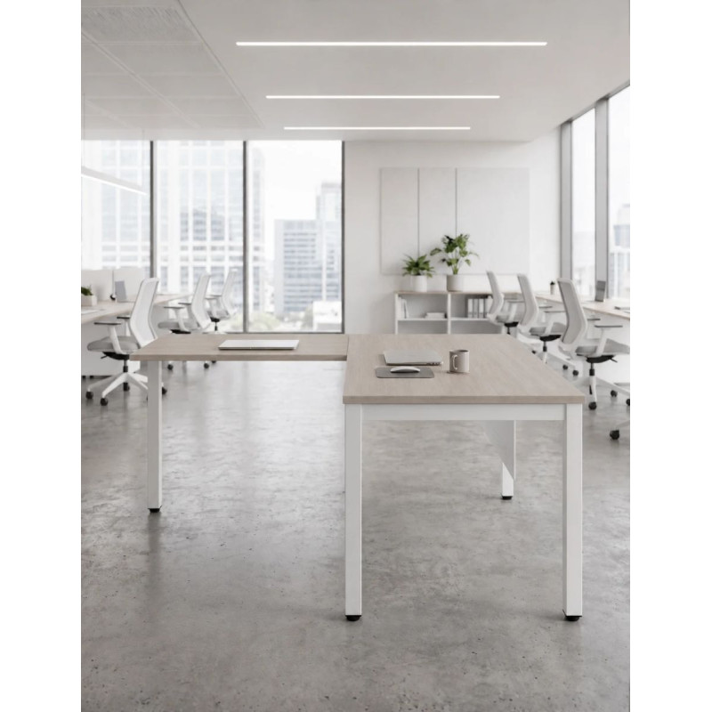 Mesa Oficina Olmo en L Basic de Kunna - Montiel