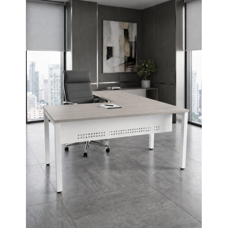 Mesa Oficina Olmo en L Basic de Kunna - Montiel
