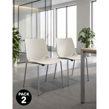 Pack de Sillas Confidentes Apilables Owen de Vincolo - Montiel