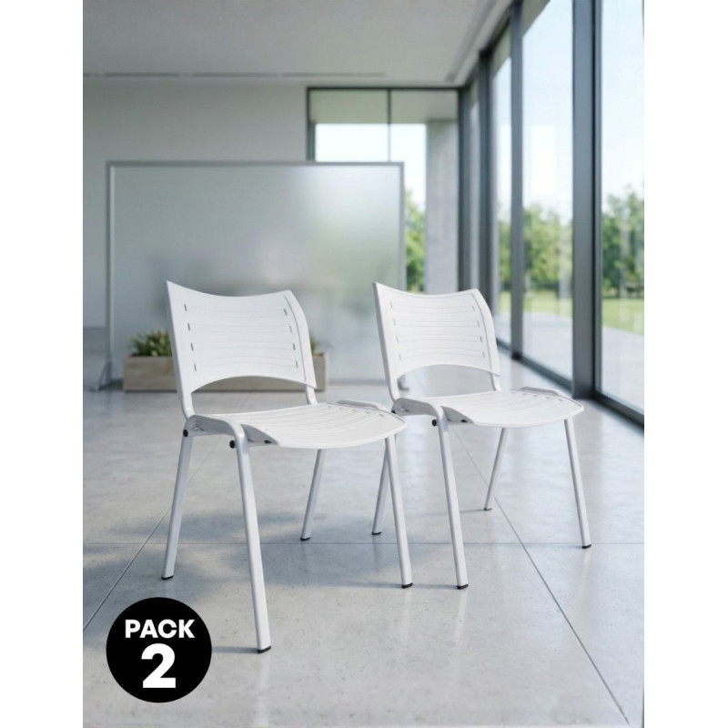 Pack 2 Sillas Oficina Confidentes Dyana de Vincolo - Montiel