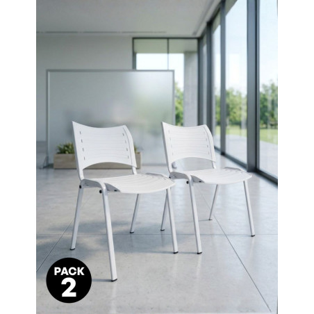 Pack 2 Sillas Oficina Confidentes Dyana de Vincolo - Montiel