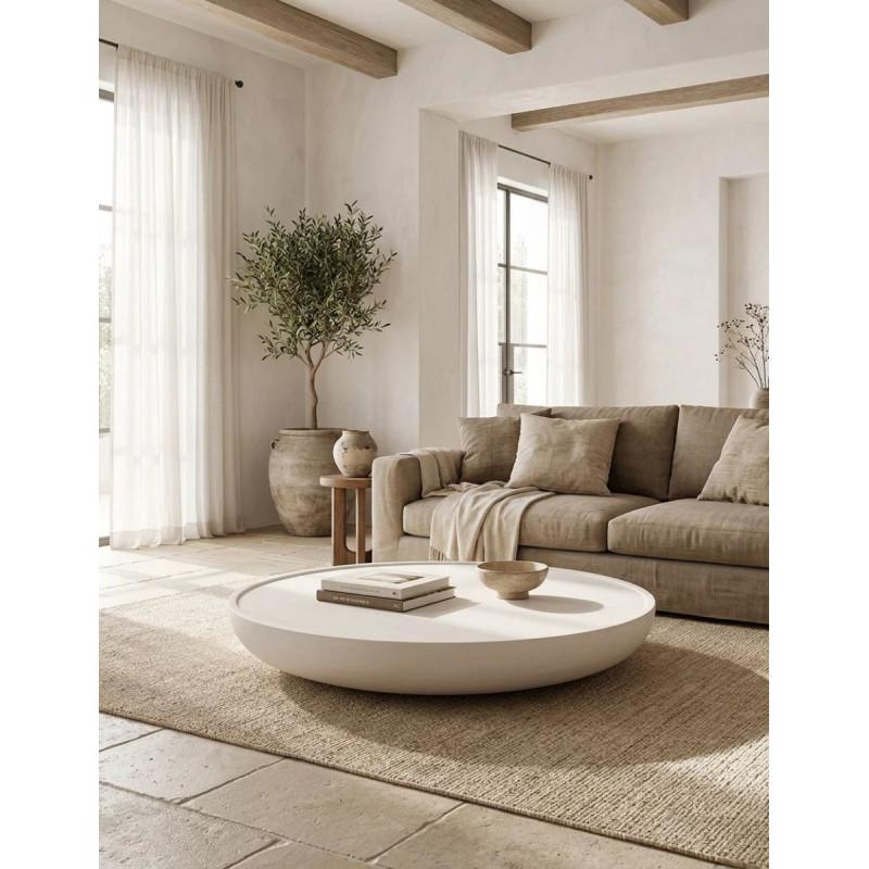 Mesa Baja de Centro Rin Ø110 cm. de Unika Living - Montiel