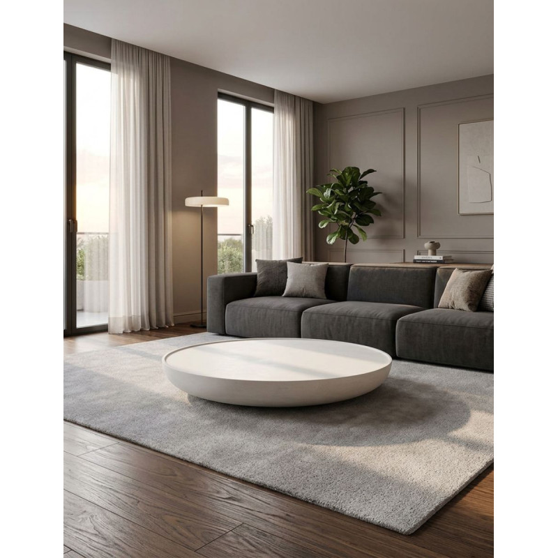Mesa de Centro Rin Natural Redonda Ø110 cm. de Unika Living