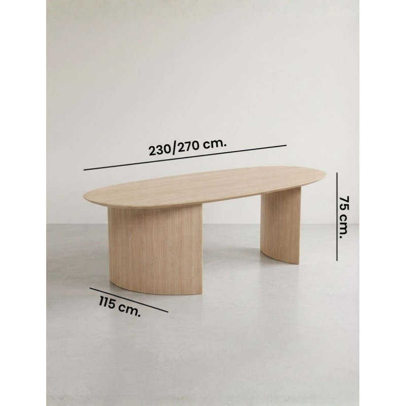 Mesa Ovalada de Comedor Brisa de Unika Living - Montiel