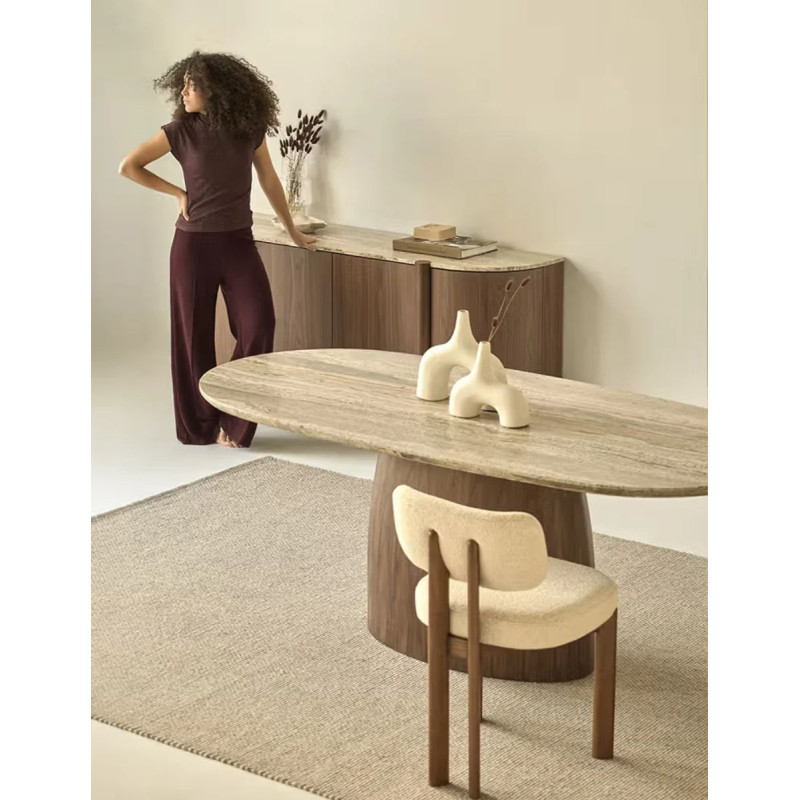 Mesa de Comedor Mármol y Madera Kaia de Unika Living - Montiel