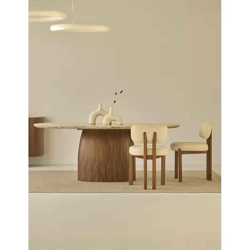 Mesa de Comedor Mármol y Madera Kaia de Unika Living - Montiel