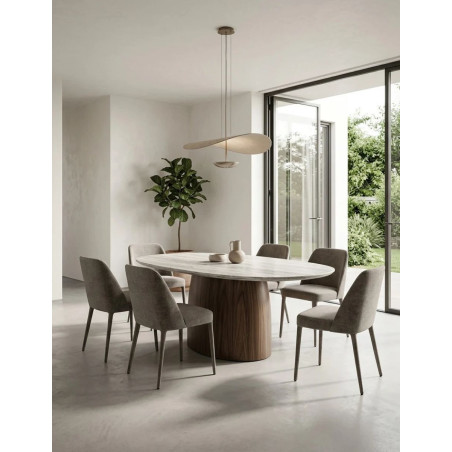 Mesa de Comedor Mármol y Madera Kaia de Unika Living - Montiel