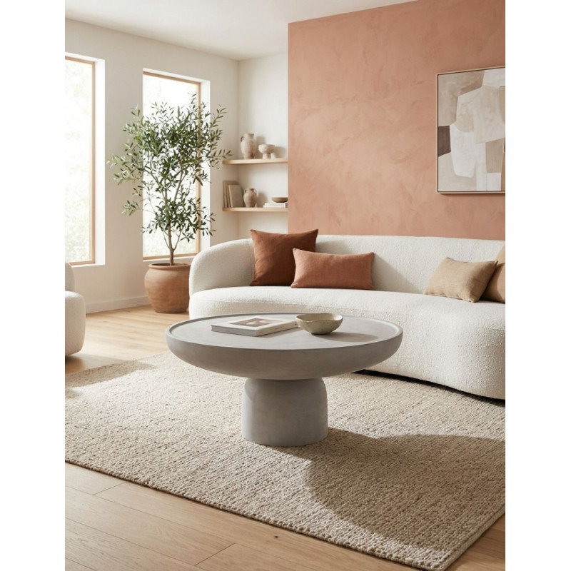 Mesa de Salón Baja Rin Ø71 cm. de Unika Living - Montiel