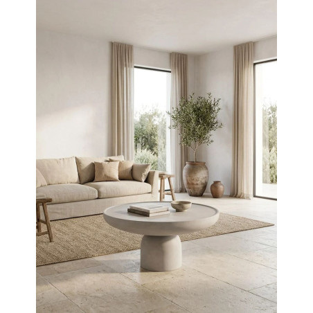 Mesa de Salón Baja Rin Ø71 cm. de Unika Living - Montiel