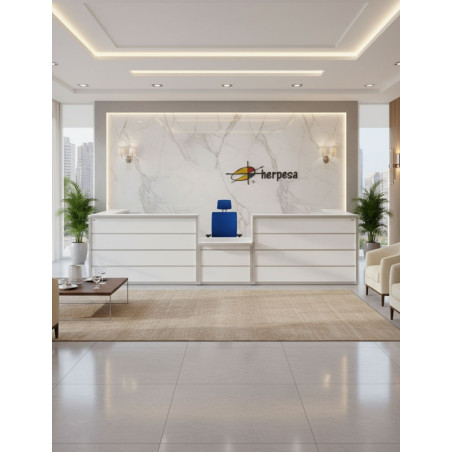 ▷ Mostrador de Recepción H4 de Herpesa - Oficinas Montiel