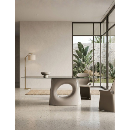 Mesa Ovalada de Comedor Kamez 240x100 cm. de Vical - Montiel