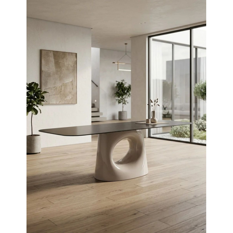 Mesa Ovalada de Comedor Kamez 240x100 cm. de Vical - Montiel