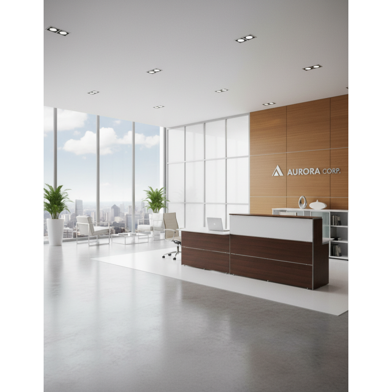 ▷ Mostrador Recto R3 de Herpesa - Oficinas Montiel