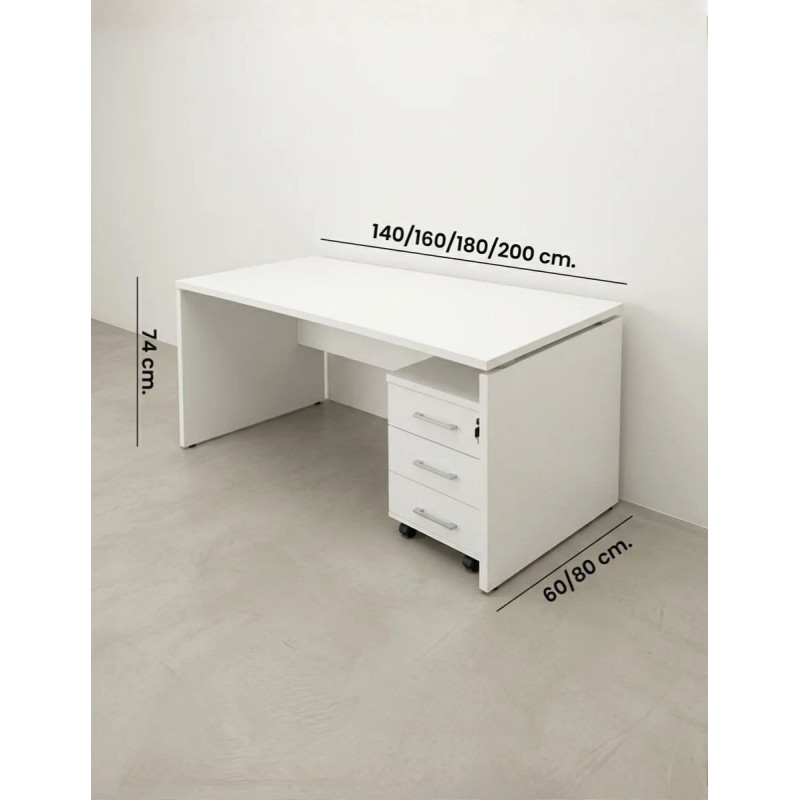 Mesa Despacho con Buc Pedestal H2 de Herpesa - Montiel