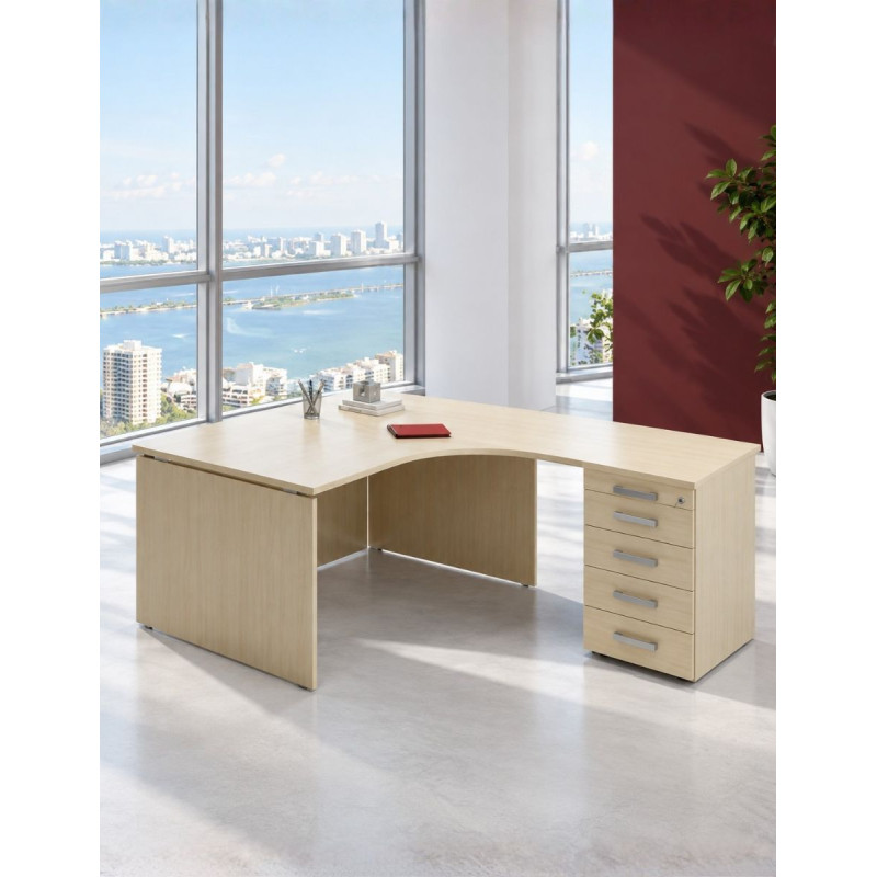 Mesa Oficina Compacta con Buc Pedestal H2 de Herpesa