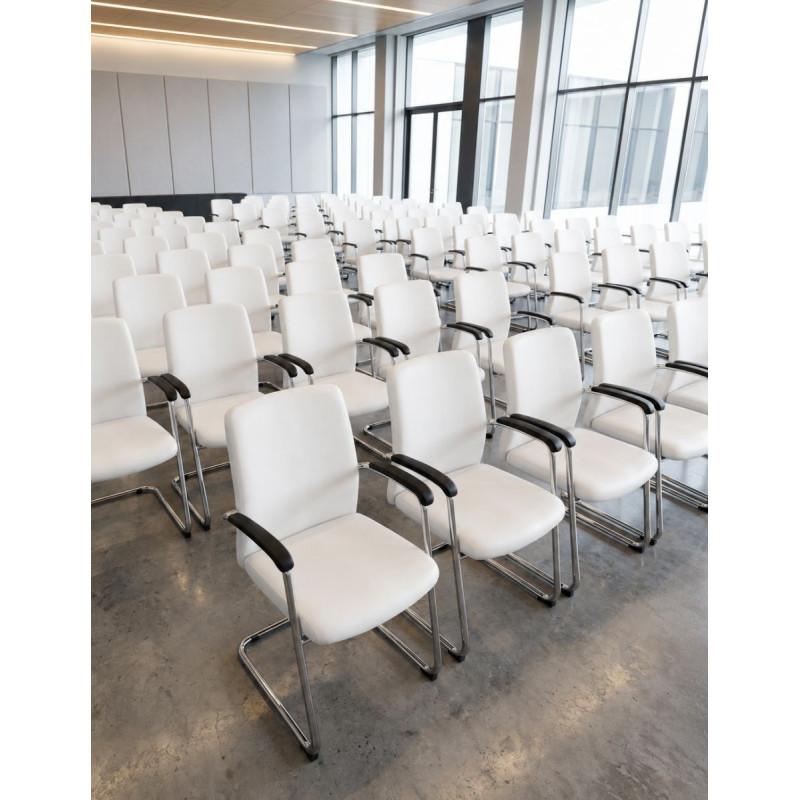Silla Confidente para Recepciones Brazos Fijos MM1203 de Montiel