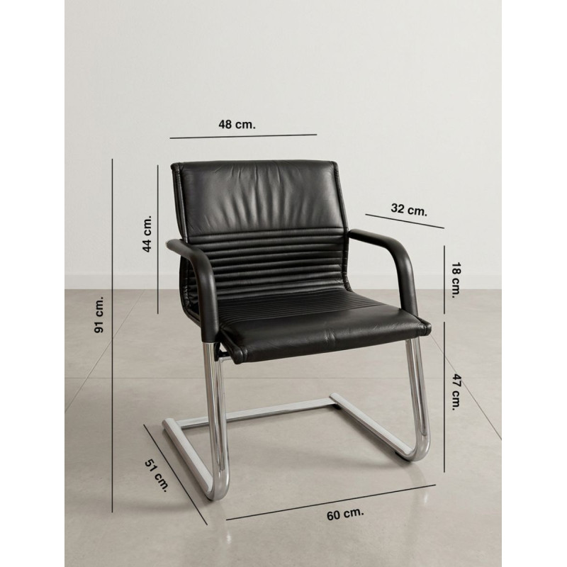 Sillón Confidente Piel FS 220/5 de Wilkhahn - Montiel