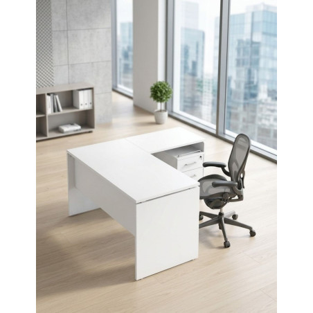 Mesa Oficina con Ala y Buc con Ruedas de Herpesa - Montiel