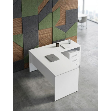Mesa Oficina con Ala y Buc con Ruedas de Herpesa - Montiel