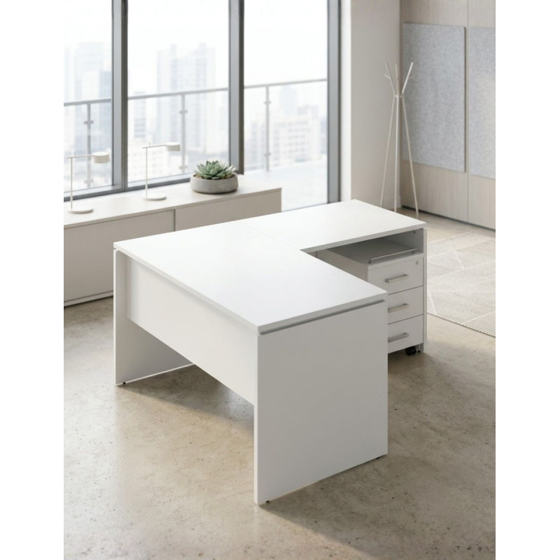 Mesa Oficina con Ala y Buc con Ruedas de Herpesa - Montiel