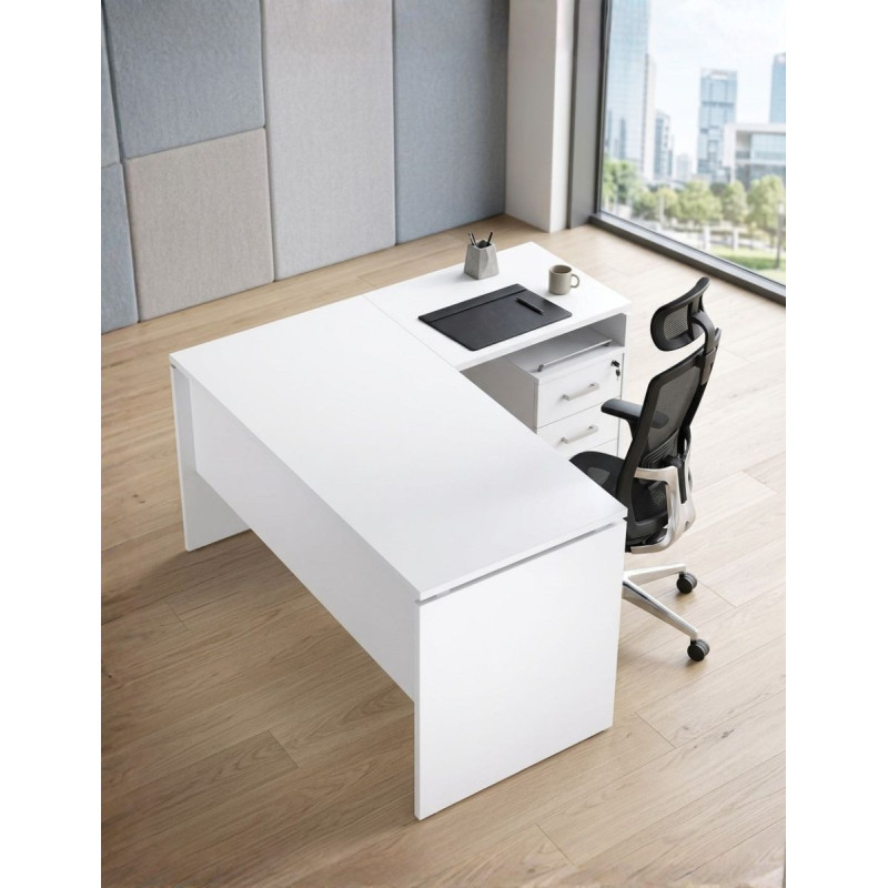 Mesa Oficina con Ala y Buc con Ruedas de Herpesa - Montiel