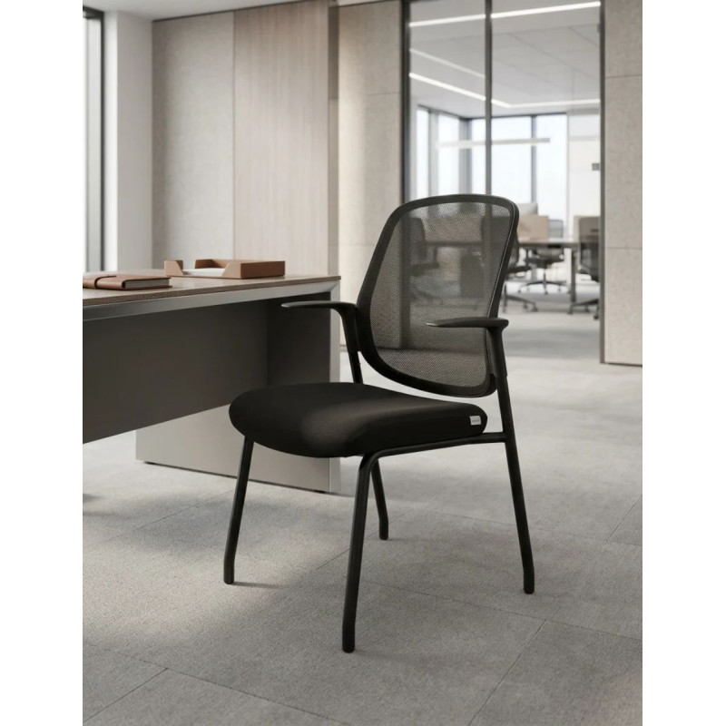 Silla de Recepción Negra Bela de Herpesa - Montiel