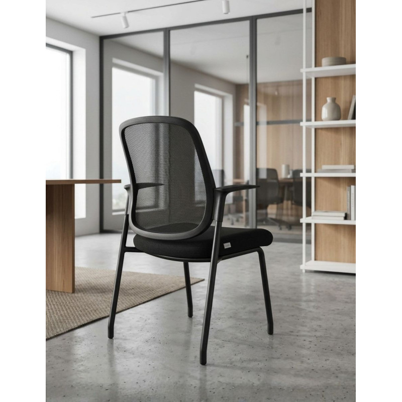Silla de Recepción Negra Bela de Herpesa - Montiel