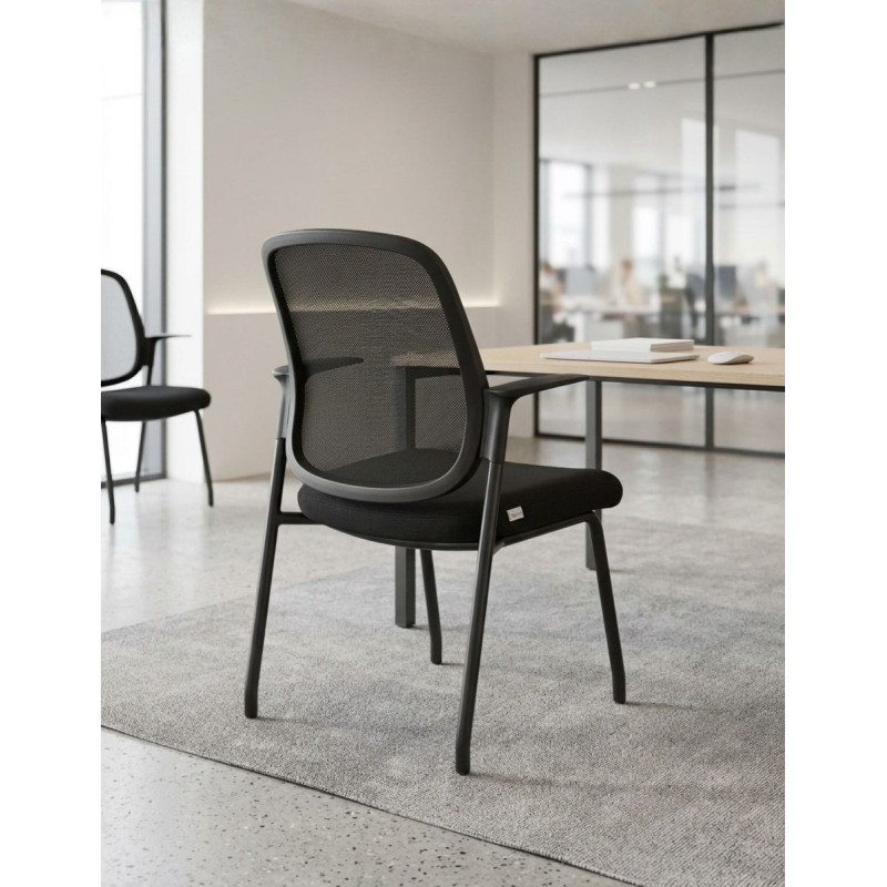 Silla de Recepción Negra Bela de Herpesa - Montiel