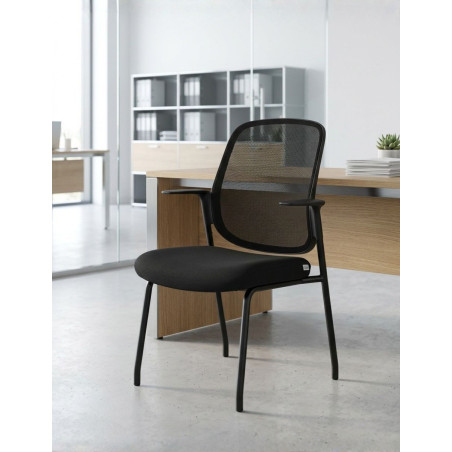 Silla de Recepción Negra Bela de Herpesa - Montiel