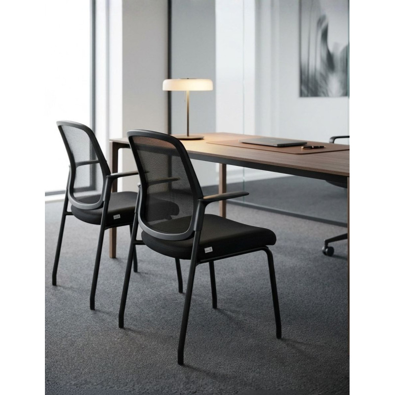 Silla de Recepción Negra Bela de Herpesa - Montiel