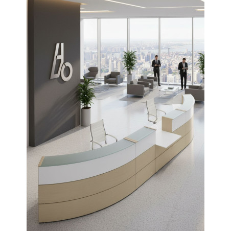 ▷ Mostrador Angular R3 de Herpesa - Oficinas Montiel