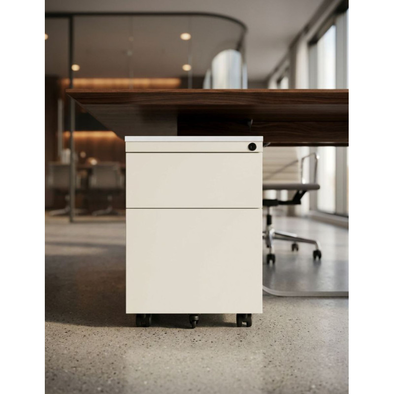 Cajonera Metálica Archivador de Oficina Blanca - Montiel