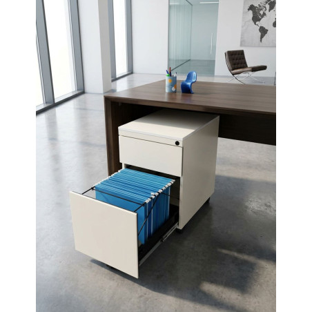 Cajonera Metálica Archivador de Oficina Blanca - Montiel