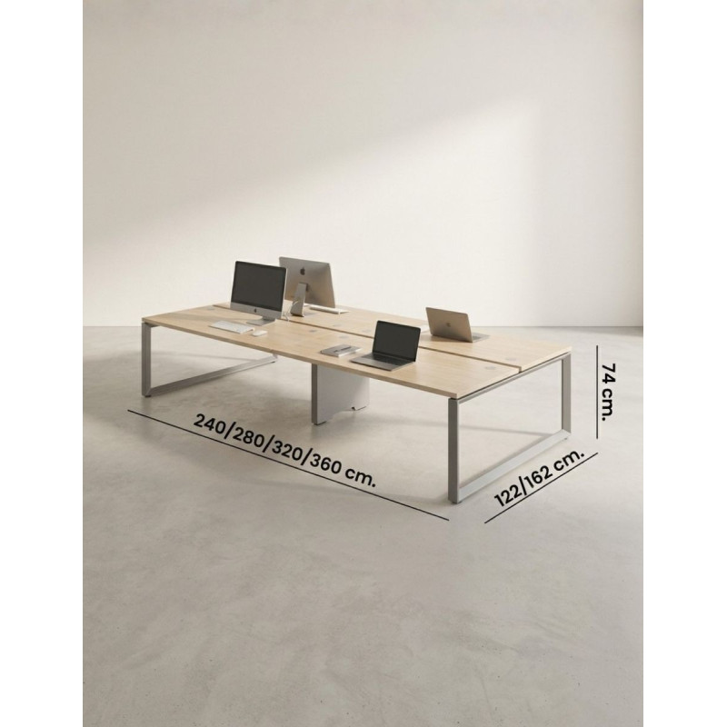 Bench Oficina de 4 Puestos Euro 7000 de Euromof - Montiel
