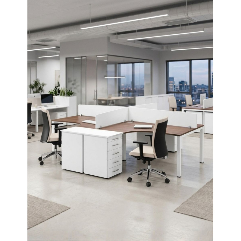 Multipuesto Oficina con Buc Pedestal Q8 de Herpesa - Montiel