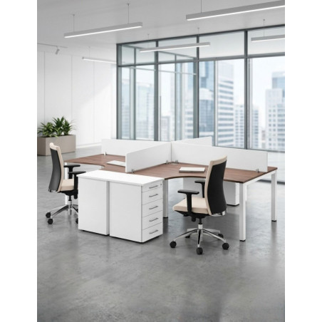 Multipuesto Oficina con Buc Pedestal Q8 de Herpesa - Montiel