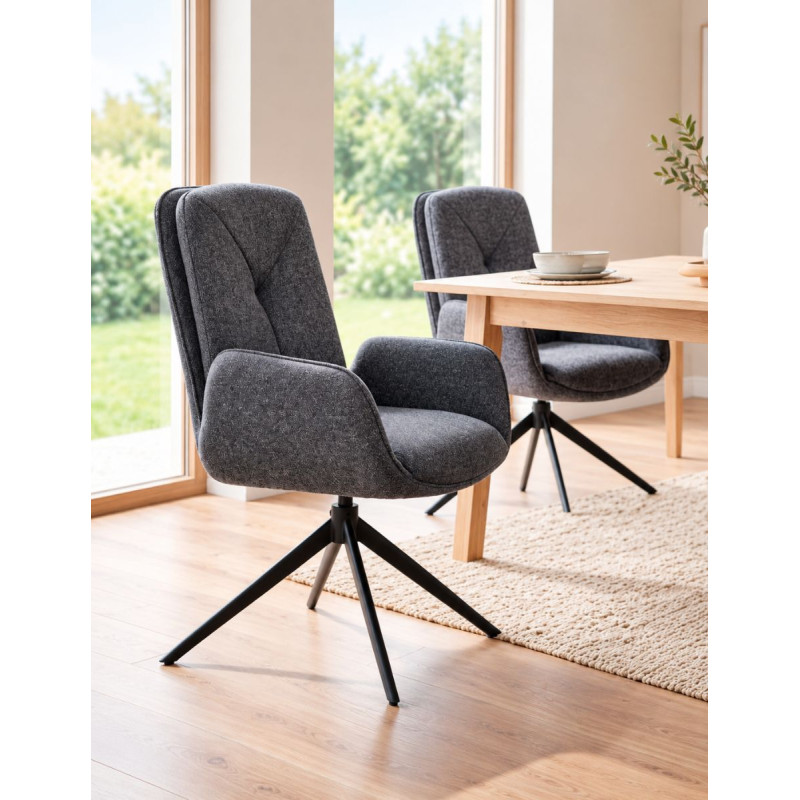 Pack de 2 Sillas Comedor Giratorias 360º Feel de Adec - Montiel