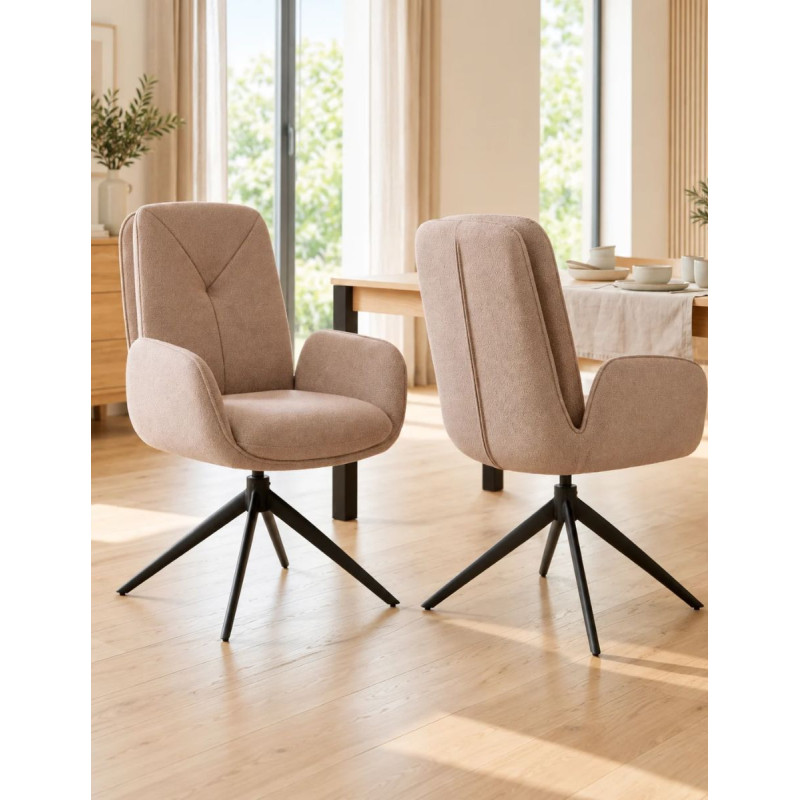 Pack de 2 Sillas Comedor Giratorias 360º Feel de Adec - Montiel
