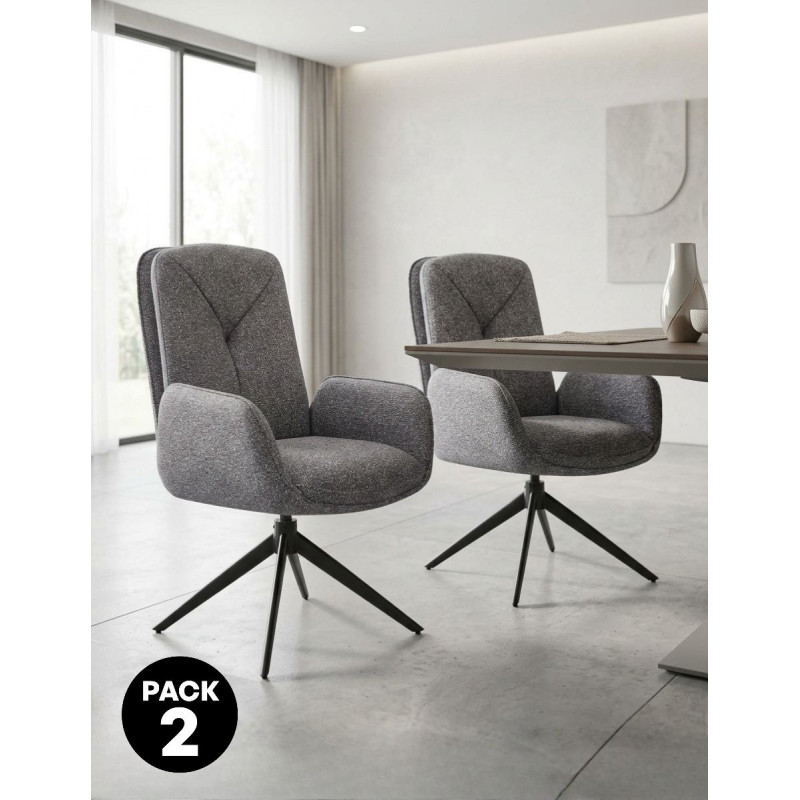 Pack de 2 Sillas Comedor Giratorias 360º Feel de Adec - Montiel