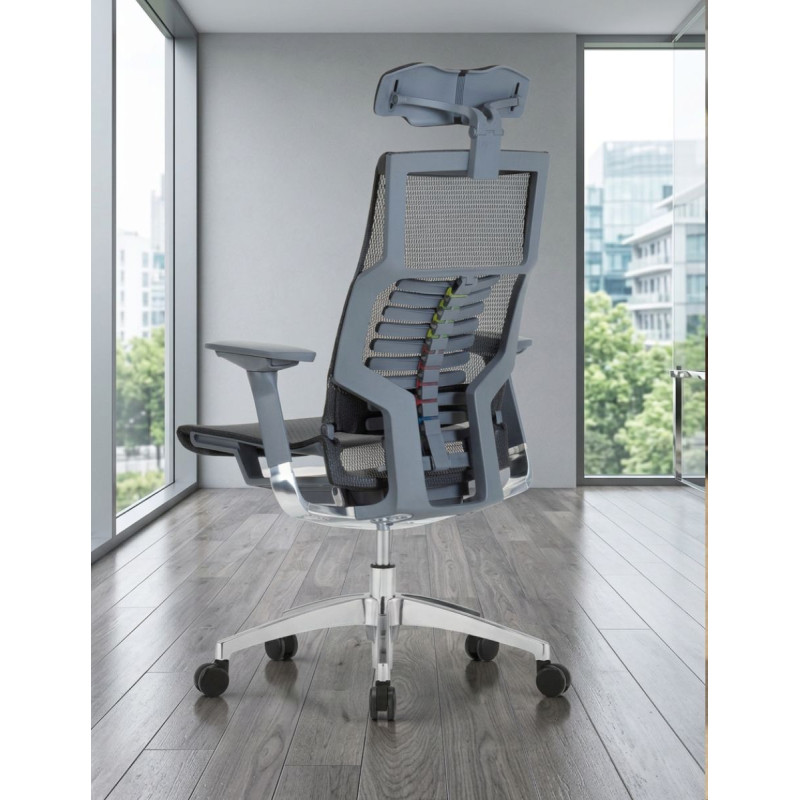 ▷ Silla Ergonómica de Malla Negra Pofit de Herpesa - Montiel