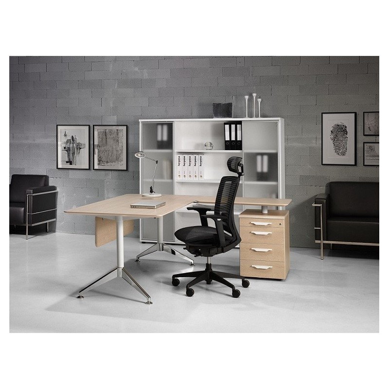 ▷ Mesa Dirección Sharp con Ala y Buc de Herpesa - Oficinas Montiel