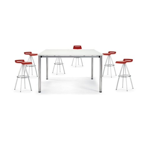 ▷ Taburete Alto Mit de Actiu - Muebles de Oficina Montiel