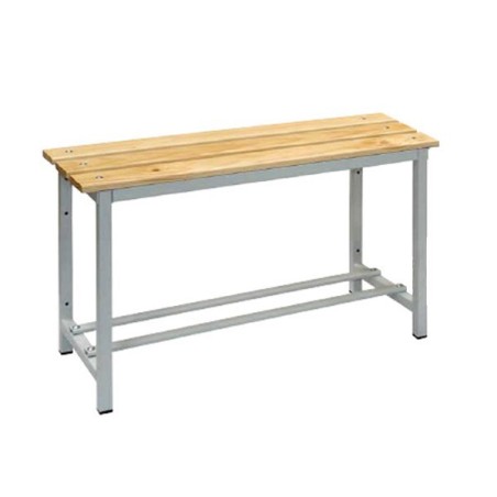 Banco de Vestuario en Madera y Acero