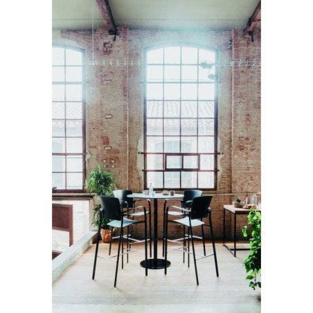 ▷ Mesa Redonda Alta PUNTO de ENEA - Muebles Montiel