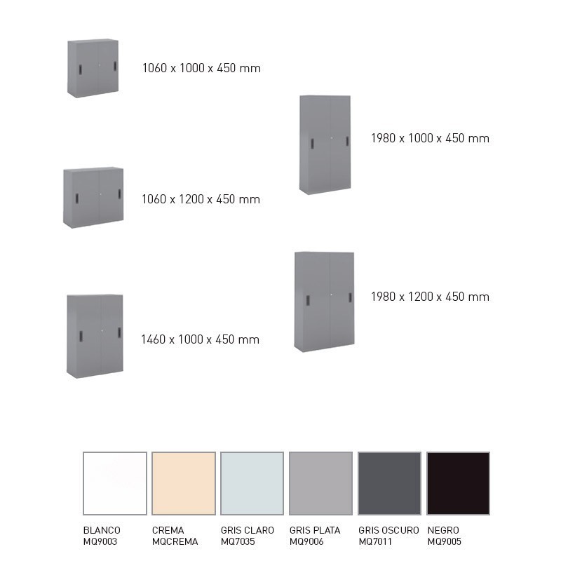 Armario de Oficina de Puertas Correderas de MoreSquared