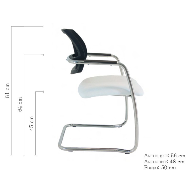 Silla Confidente Patín Nova de Kunna - Montiel