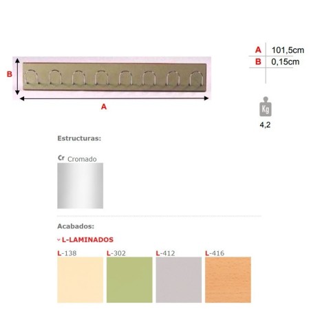 Perchero de Aula Modelo 272 de Tagar